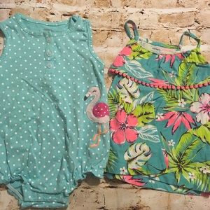 💜BUNDLE ONLY💜Carter’s 18mth bubble and top